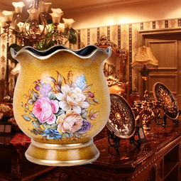 批发供应贴花花瓶 欧式陶瓷工艺品摆件 厂价直销客厅搞定工艺品